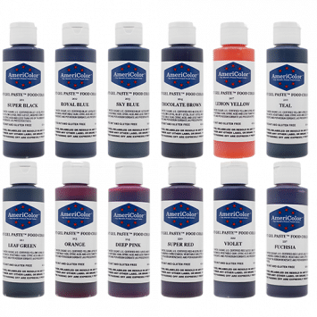 4.5 oz Soft Gel Paste 12 Color Variety Kit – AmeriColor Corp.